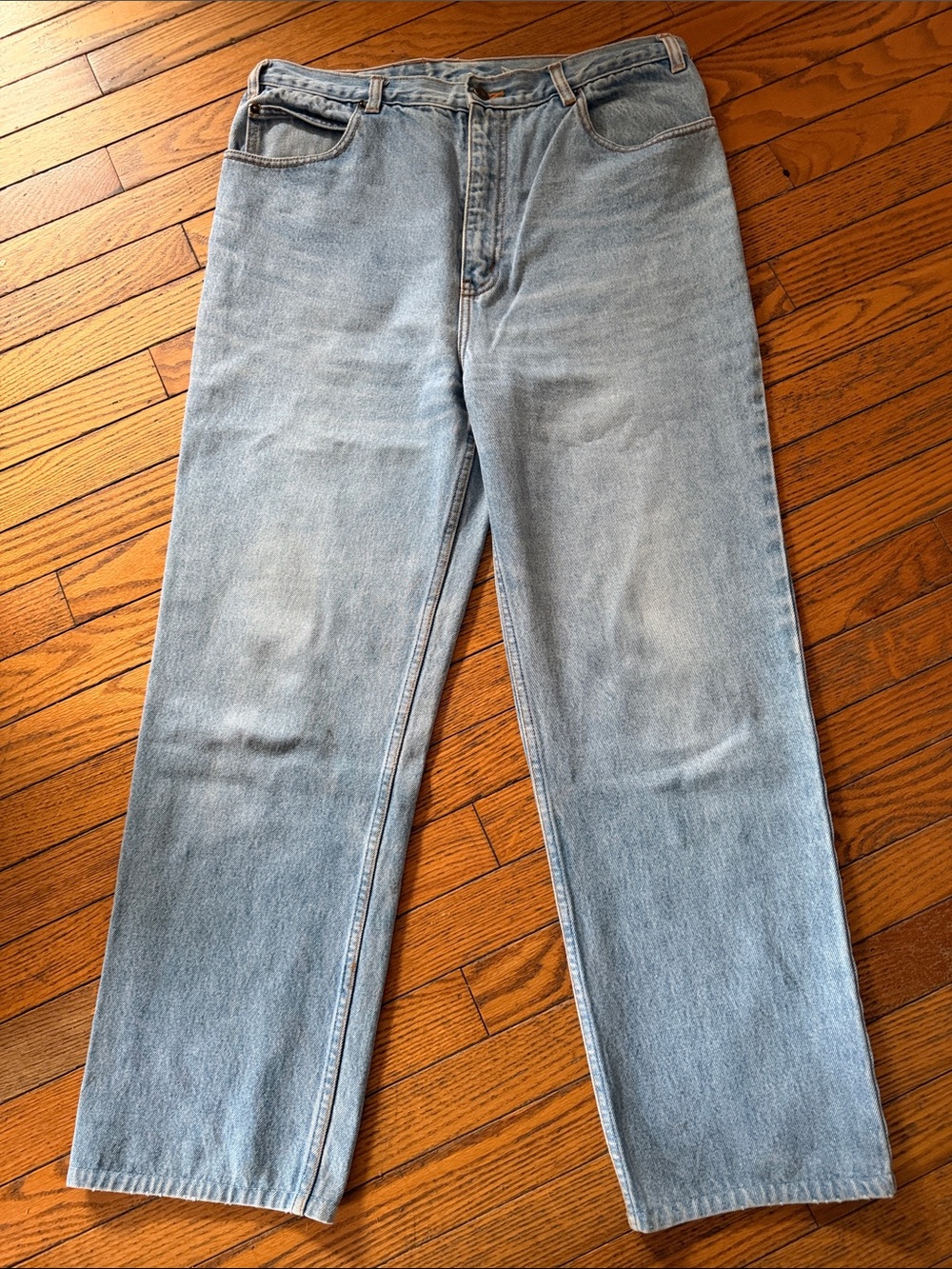 Stash Vintage Classic Light Blue Men's Straight-Leg Jeans